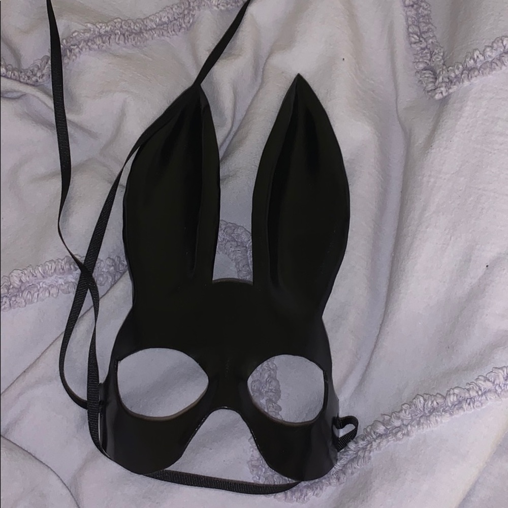 real leather -play boy bunny mask